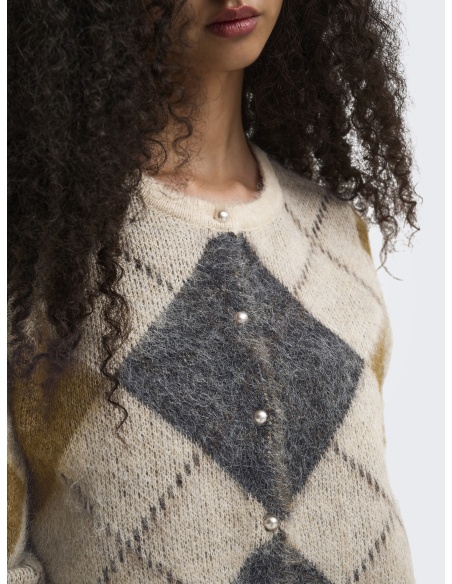 Gilet Maille Oatmeal ONLNOEME ONLY - 7 | TOP